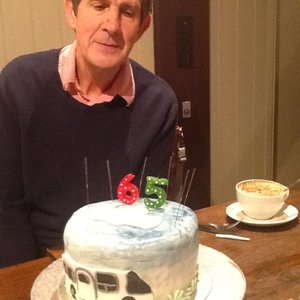 Lee's 65th birthday cake