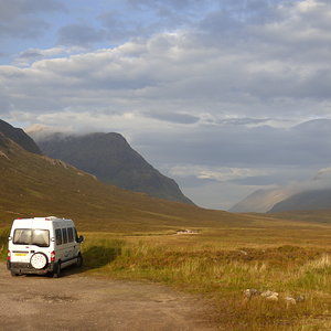 Van at Glen Coe overnight - Peace personified.