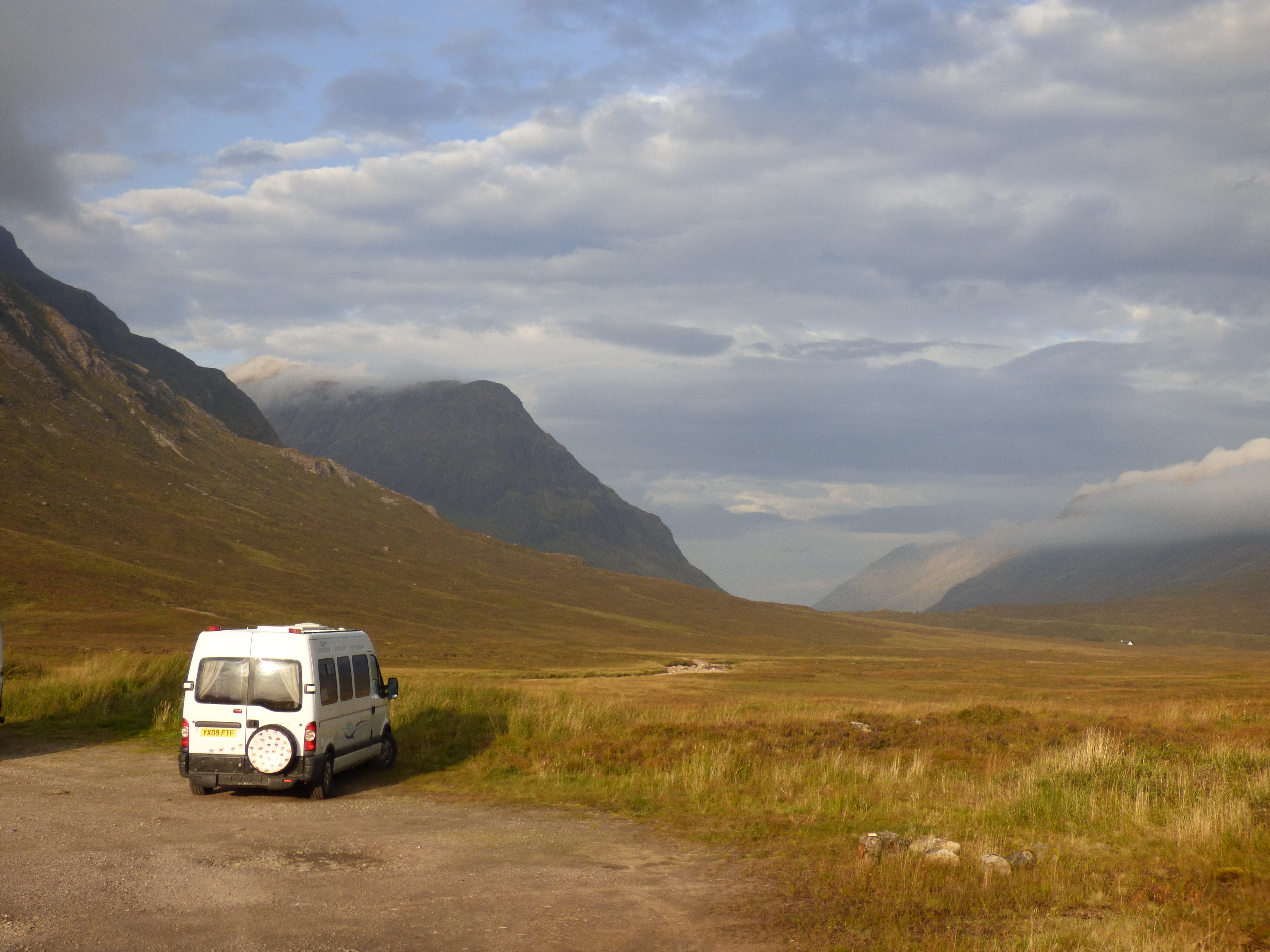 Van at Glen Coe overnight - Peace personified.