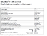 Sikaflex 522 (Prev.512) Caravan & Motorhome Sealant Old part no