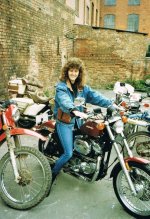 Marie trying out Harley Hugger.jpg